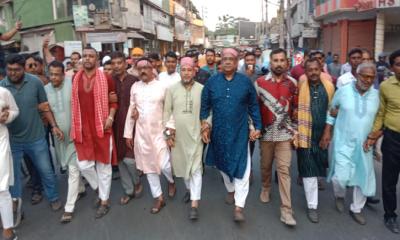 জেলা বিএনপির উদ্যোগে সাতক্ষীরায় বর্ণাঢ্য আনন্দ শোভাযাত্রা