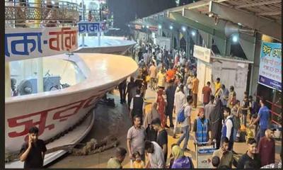 সদরঘাটে দুই লঞ্চের সংঘর্ষে নিহত ২, নিখোঁজ আরও ২