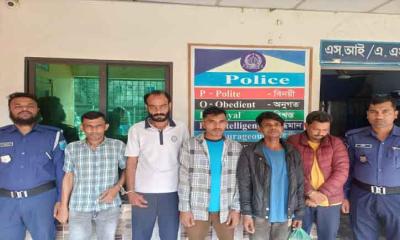 মাদক, মানব পাচার ও ওয়ারেন্ট মামলায় ৫ আসামি গ্রেপ্তার