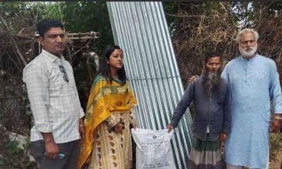 অসহায় সাইফুল ইসলামের পাশে ইউএনও নুসরাত জাহান