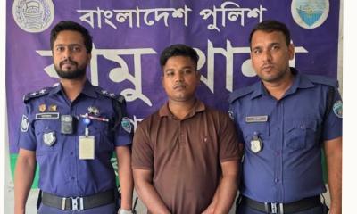 রামুতে বিদেশি পিস্তল ও গুলিসহ ইউপি চেয়ারম্যানের গাড়িচালক গ্রেপ্তার