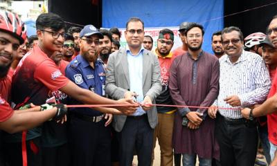 খুলনায় গণঅভ্যুত্থানের বছর পূর্তিতে ভিবিডি ও কেসিসি‍‍`র বর্ণাঢ্য সাইকেল শোভাযাত্রা