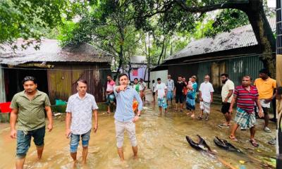 রূপগঞ্জে আবাসন কোম্পানির বালিতে জলাবদ্ধতা, দুর্ভোগে  দুই শতাধিক পরিবার