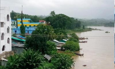 বান্দরবানে টানা বৃষ্টিতে সাঙ্গু নদীর পানি বৃদ্ধি, নিম্নাঞ্চলে জলাবদ্ধতা