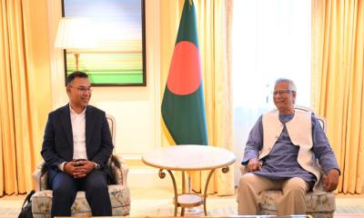 প্রধান উপদেষ্টার সঙ্গে বৈঠকে তারেক রহমান