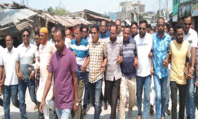 কয়রায় উপজেলায় বিএনপির বিক্ষোভ মিছিল