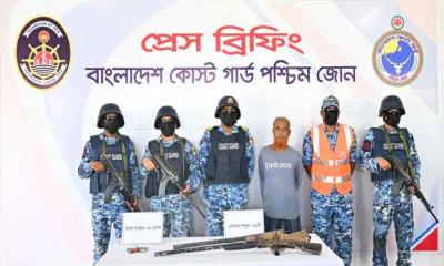 মেজ জাহাঙ্গীর বাহিনী’র প্রধানকে অস্ত্র ও গোলাবারুদসহ আটক