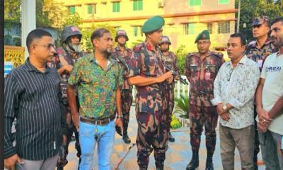 মৌলভীবাজারে দুর্গাপূজায় কঠোর নিরাপত্তা, ১০৯ মণ্ডপে বিজিবির ১২ প্লাটুন