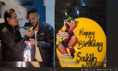 সাকিব আল হাসানের জন্মদিন কেক কাটার ছবি ভাইরাল