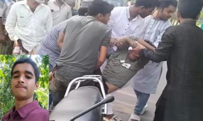 বিদ্যুতের খাম্বার সাথে ধাক্কায় প্রান গেল চালক বন্ধুর