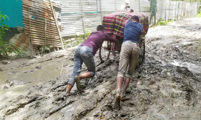 শ্রীবরদীতে কাচা রাস্তায় চরম দূর্ভোগ