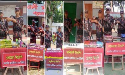 সাতক্ষীরা সীমান্তে বিজিবির অভিযানে ভারতীয় মালামাল জব্দ