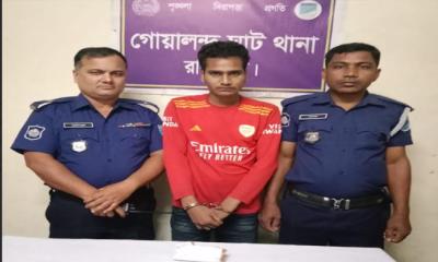 দৌলতদিয়ায় হেরোইন সহ মাদক ব্যবসায়ি গ্রেপ্তার