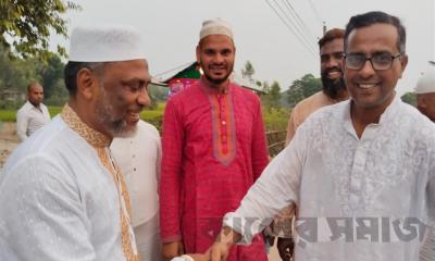 সরিষাবাড়ীতে জামায়াত মনোনীত এমপি প্রার্থীর গণসংযোগ