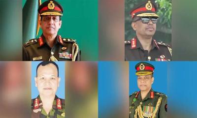 সেনাবাহিনীর আরও ৬ উচ্চ পদে রদবদল