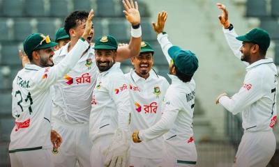 সিলেটে পাকিস্তানি ব্যাটারদের কঠিন পরীক্ষা নিল বাংলাদেশ