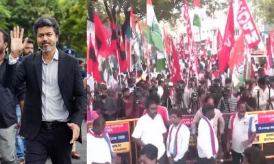 ইন্ডিয়া জোটের বিক্ষোভে যোগ দিলো থালাপতি বিজয়ের দল