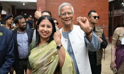 ভোট দিলেন প্রধান উপদেষ্টা