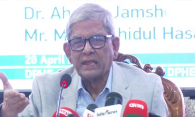 ওয়াসার পানি নিয়ে অসন্তোষ মির্জা ফখরুল ইসলাম আলমগীরের