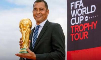 বাংলাদেশে আনুষ্ঠানিকভাবে বরণ করা হলো বিশ্বকাপ ট্রফি