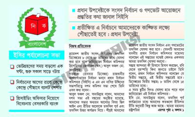 ৮ থেকে ১৫ ডিসেম্বরের মধ্যে তফসিল ঘোষণা