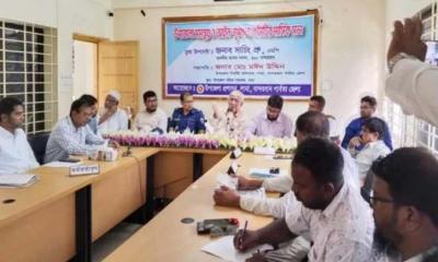 লামায় আইনশৃঙ্খলা সভা ও বিএনপির মতবিনিময় সভা