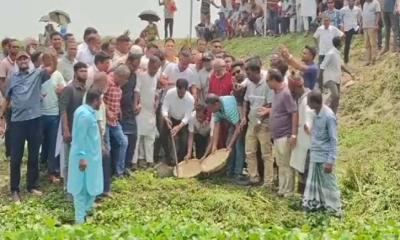 নওগাঁয় পুনঃখাল খনন কাজের উদ্বোধন