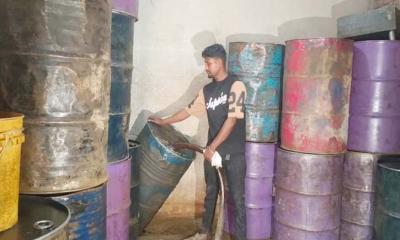 তেলের গোপন ভাণ্ডার থেকে ছয় হাজার লিটার ডিজেল জব্দ