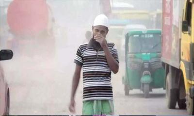 ছুটির দিনেও ঢাকার বায়ু অস্বাস্থ্যকর