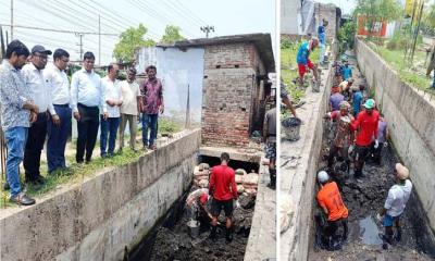 রাসিক প্রশাসকের নির্দেশে দীর্ঘ ২০ বছর পর ড্রেন পরিষ্কার কার্যক্রম শুরু, স্বস্তিতে নগরবাসী