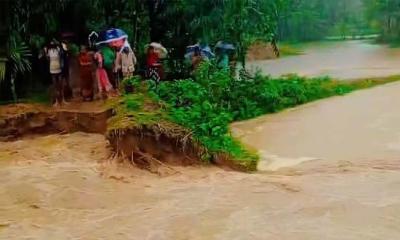 হালুয়াঘাটে পাহাড়ি ঢলে বাঁধ ভেঙে প্লাবিত ২০ গ্রাম