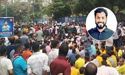 ইশরাককে মেয়র করার দাবিতে দ্বিতীয় দিনের মতো সড়কে অবস্থান