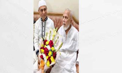 সাবেক এমপি হারুনুর রশিদের সাথে সৌজন্য সাক্ষাৎ করলেন নবনির্বাচিত এমপি ইঞ্জিনিয়ার শ্যামল