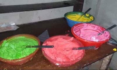 ফরিদপুরের নগরকান্দায় অস্বাস্থ্যকর পরিবেশে জন্মদিনের কেক তৈরি