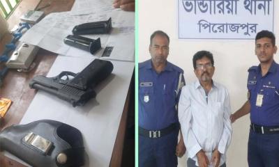 পিরোজপুরে সীমানা বিরোধে ফাঁকা গুলি, পিস্তলের আঘাতে বৃদ্ধ আহত