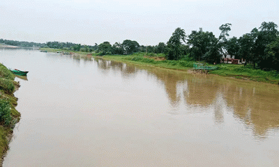 টানা বৃষ্টিতে মৌলভীবাজারে নদ  নদীর পানি বাড়ছে