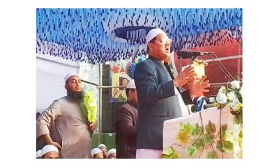 হাত পাখায় ভোট দেবার আহবান চরমোনাই পীরের