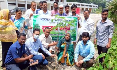 কুলিয়ারচরে তারুণ্যের উৎসব উপলক্ষে বৃক্ষরোপণ কর্মসূচির উদ্বোধন