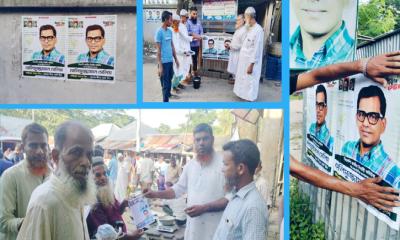 মুকসুদপুরে দুর্গাপূজা উৎসবে নির্বাচনি হাওয়া, প্রচারণায় ব্যস্ত বিএনপি নেতা সেলিমুজ্জামান সেলিম
