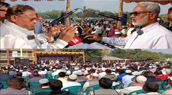 সিরাজগঞ্জ তাড়াশে ধানের শীষের প্রার্থী ভিপি আইনুল হকের বিশাল জনসভা