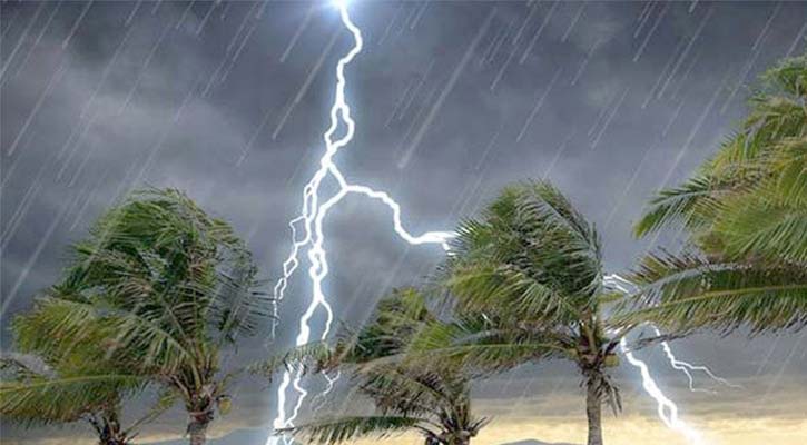 দুপুরের মধ্যে যেসব অঞ্চলে ৬০ কিমি বেগে ঝড়সহ বজ্রবৃষ্টির শঙ্কা