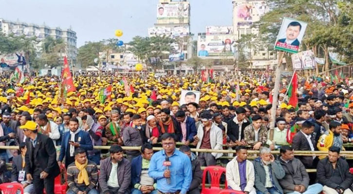 সিলেট আলিয়া মাদ্রাসা মাঠে জনসমুদ্র