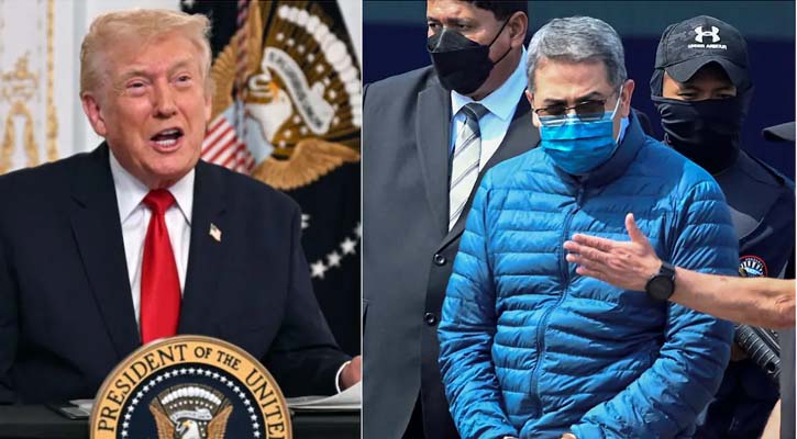 ভেনেজুয়েলায় আগ্রাসন, হন্ডুরাসের মাদক চোরাচালানকারী প্রেসিডেন্টকে ক্ষমা