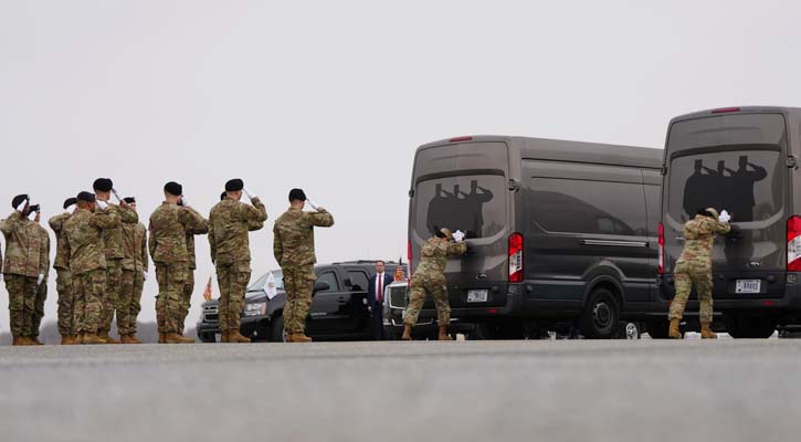 ইরানের পাল্টা হামলায় ৭ মার্কিন সেনা নিহত, ১৭ সামরিক স্থাপনা ধ্বংস