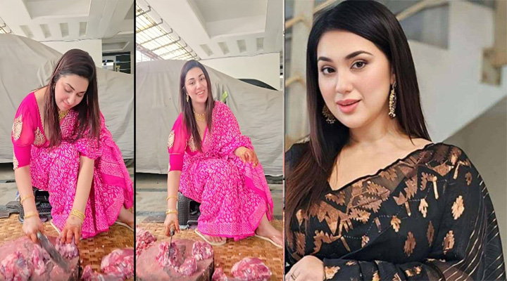 ভিন্ন রূপে ঈদে নজর কাড়লেন অপু বিশ্বাস